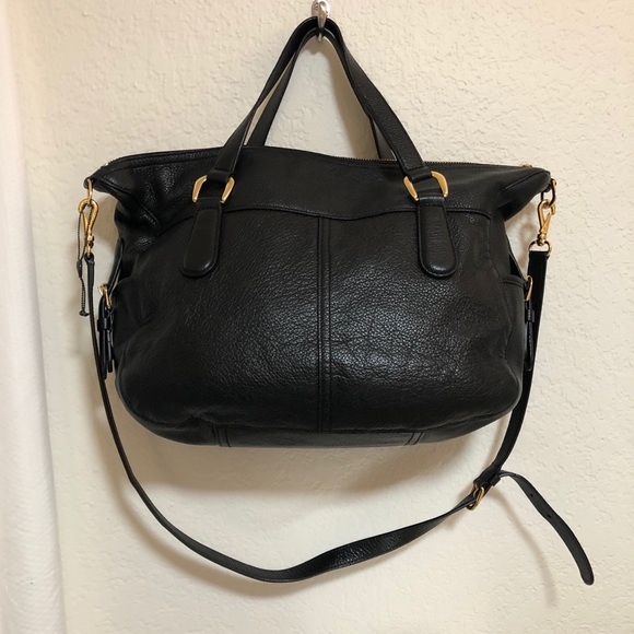 Lauren Ralph Lauren Handbags - Ralph Lauren Black Pebble Leather Bag